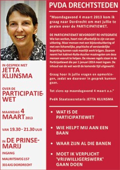 In gesprek met Jetta Klijnsma over de Participatiewet