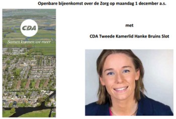 Openbare bijeenkomst over Zorg