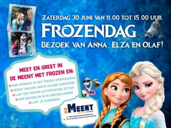 Frozen-dag in Winkelcentrum De Meent